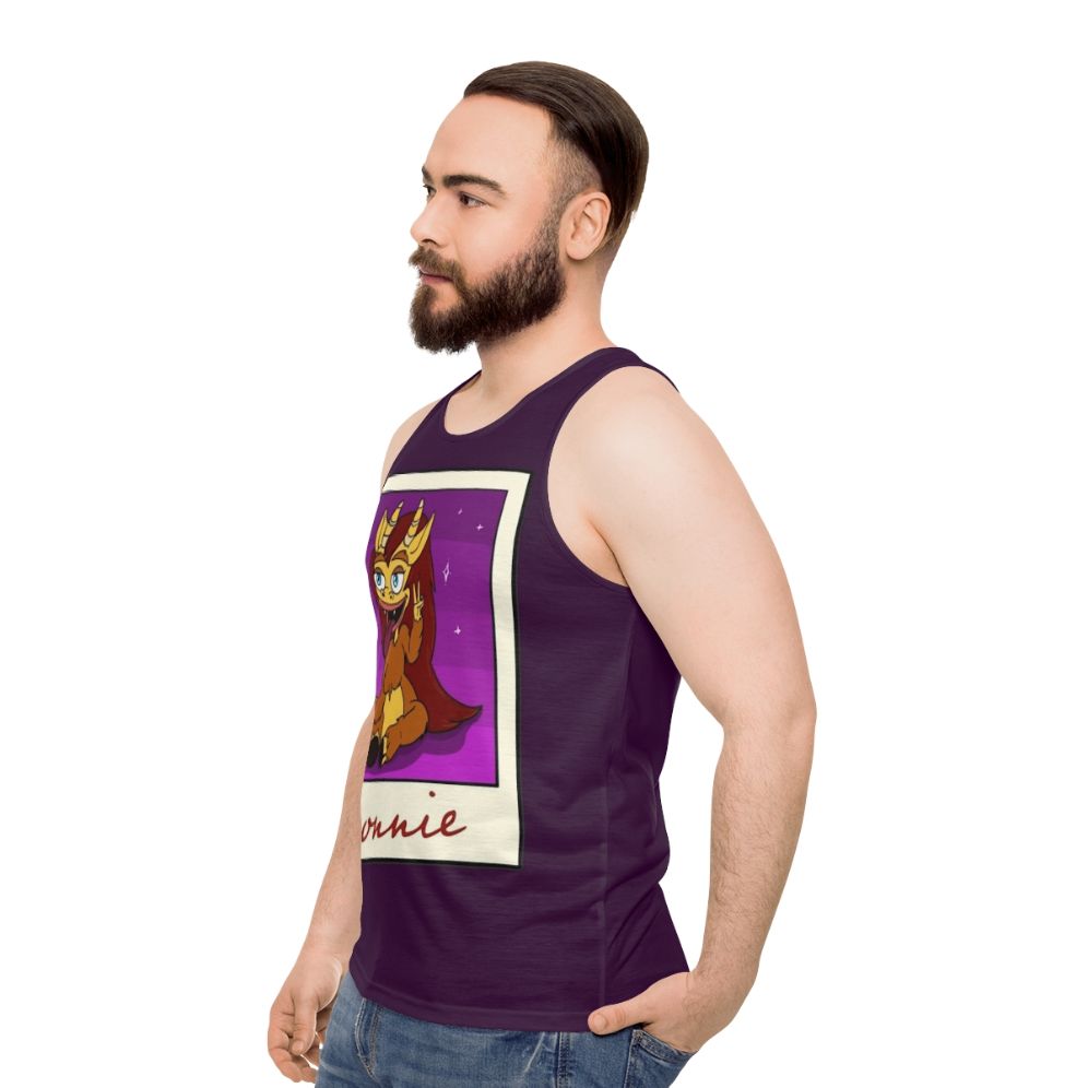 Big Mouth Hormone Monster Connie Unisex Tank Top - men side