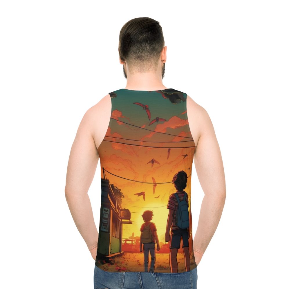 Unisex 'Two Kids in Hawkins' Stranger Things Inspired Tank Top - men back