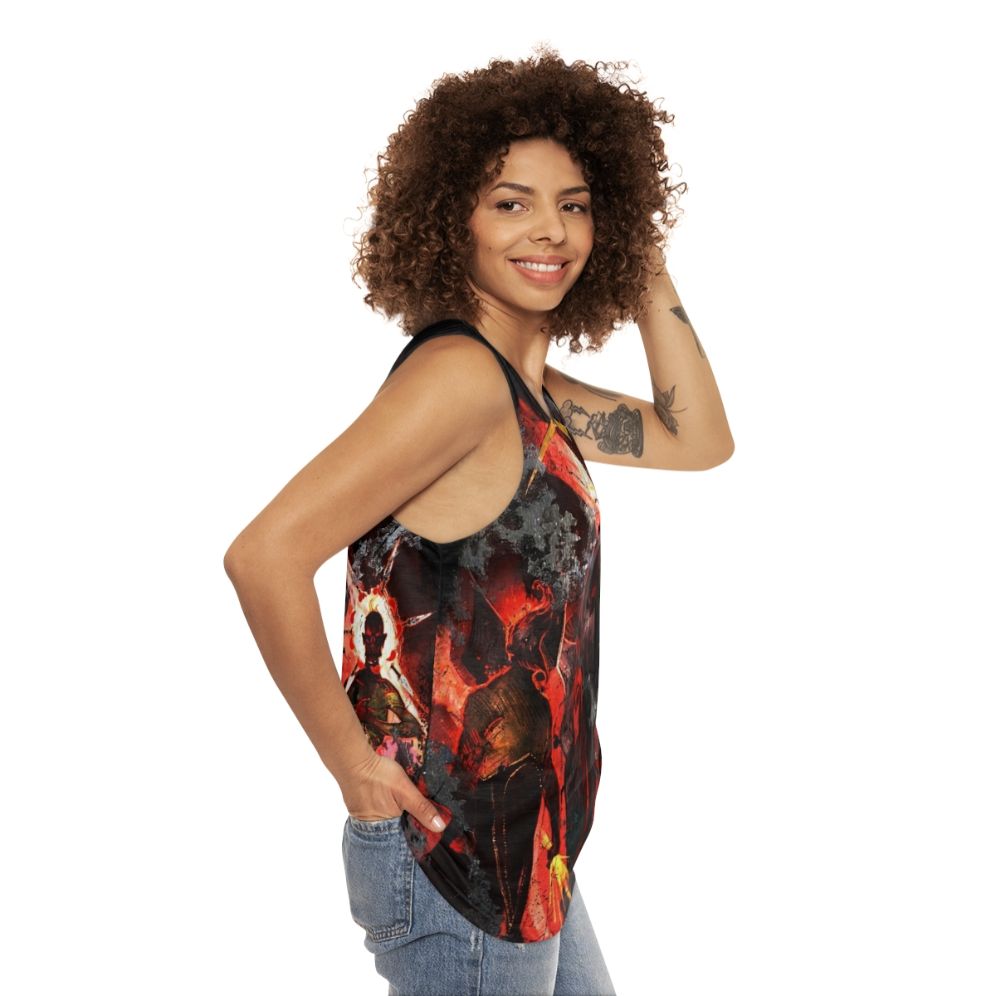 Baldur's Gate: The Dead Three Unisex Tank Top - women side