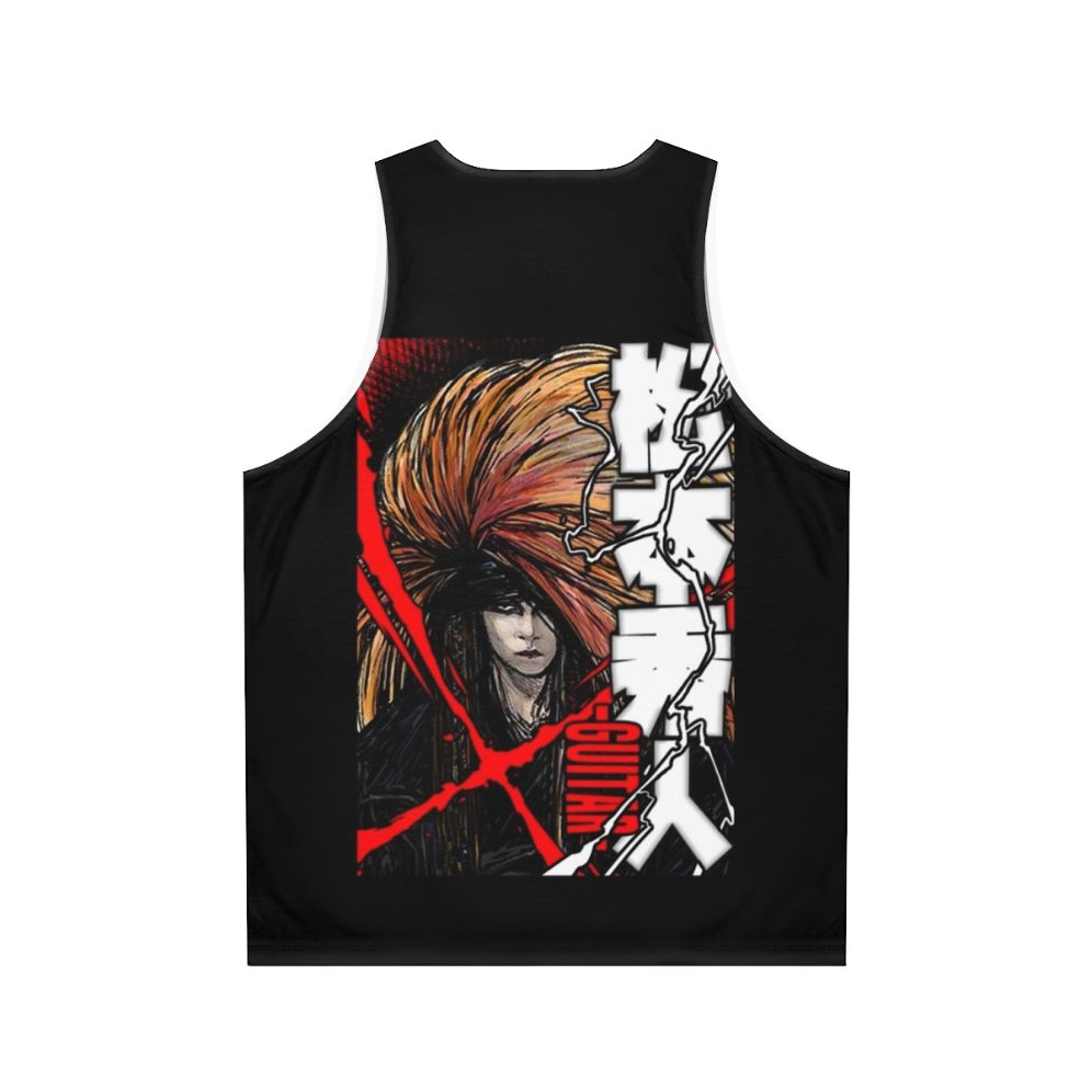 Hideto Matsumoto of X Japan Red X Unisex Tank Top - Back