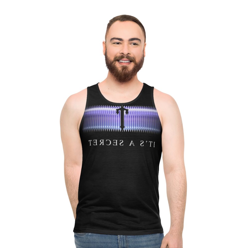 Trapstar Classic Unisex Tank Top in Black and Purple - men