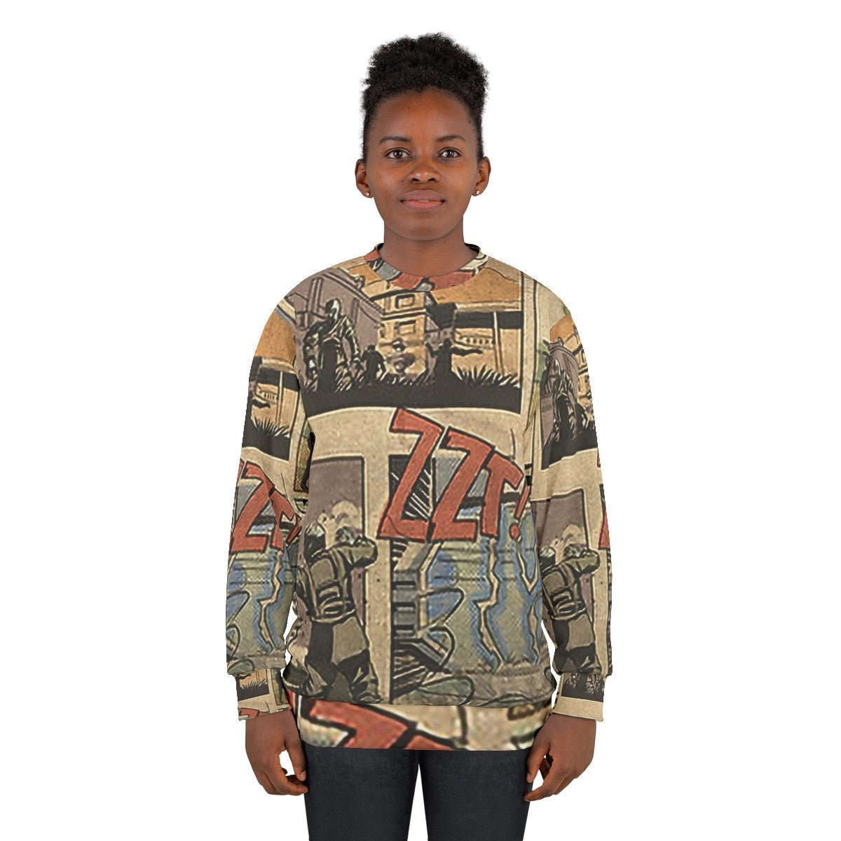 Zombies Loading Screen Comic Sweatshirt with COD Zombies theme - women