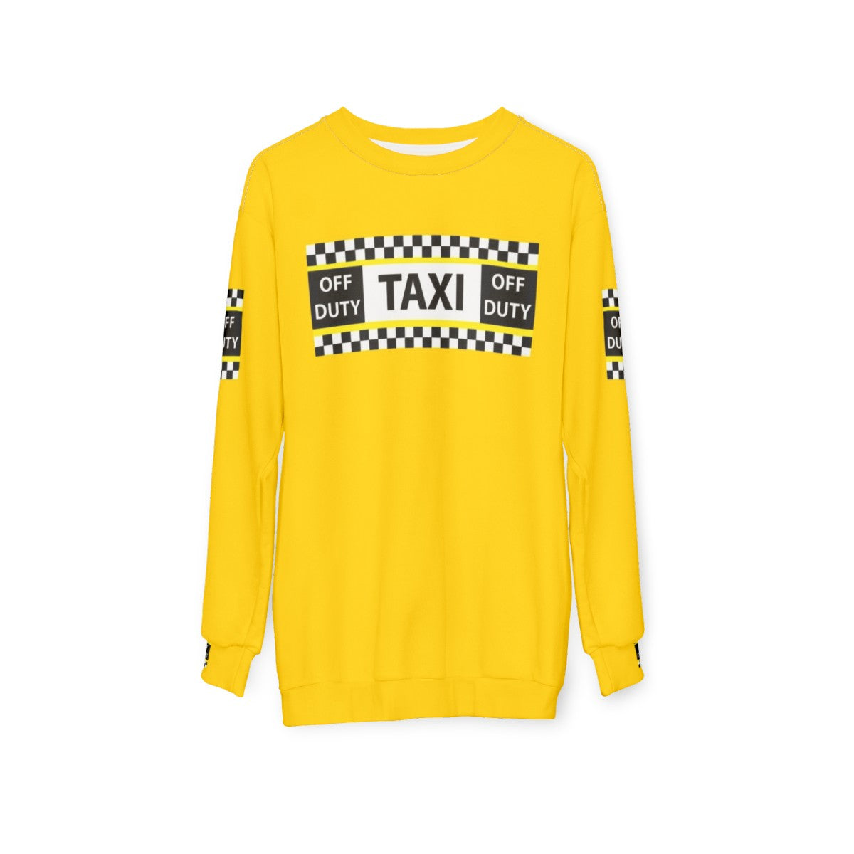 New York Yellow Taxi Cab Off Duty Sweatshirt - hanging