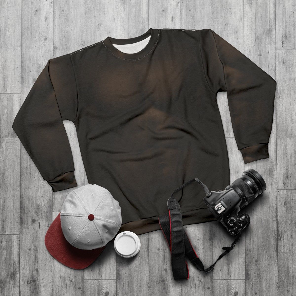 Muscle Man Sweatshirt for Fitness Enthusiasts - flat lay