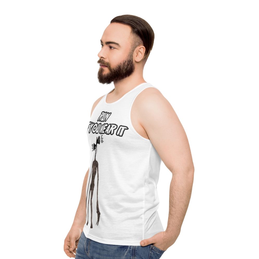 Siren Head Monster Unisex Tank Top - men side