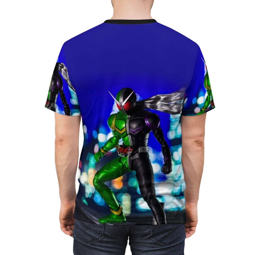 Kamen Rider Inspired T-Shirt with Unique Artwork - men back