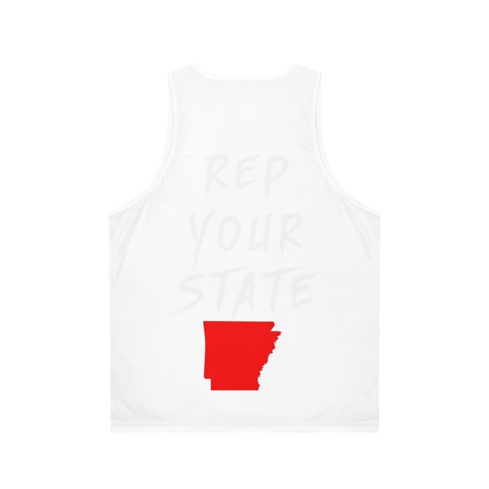 Unisex Arkansas state pride tank top - Back