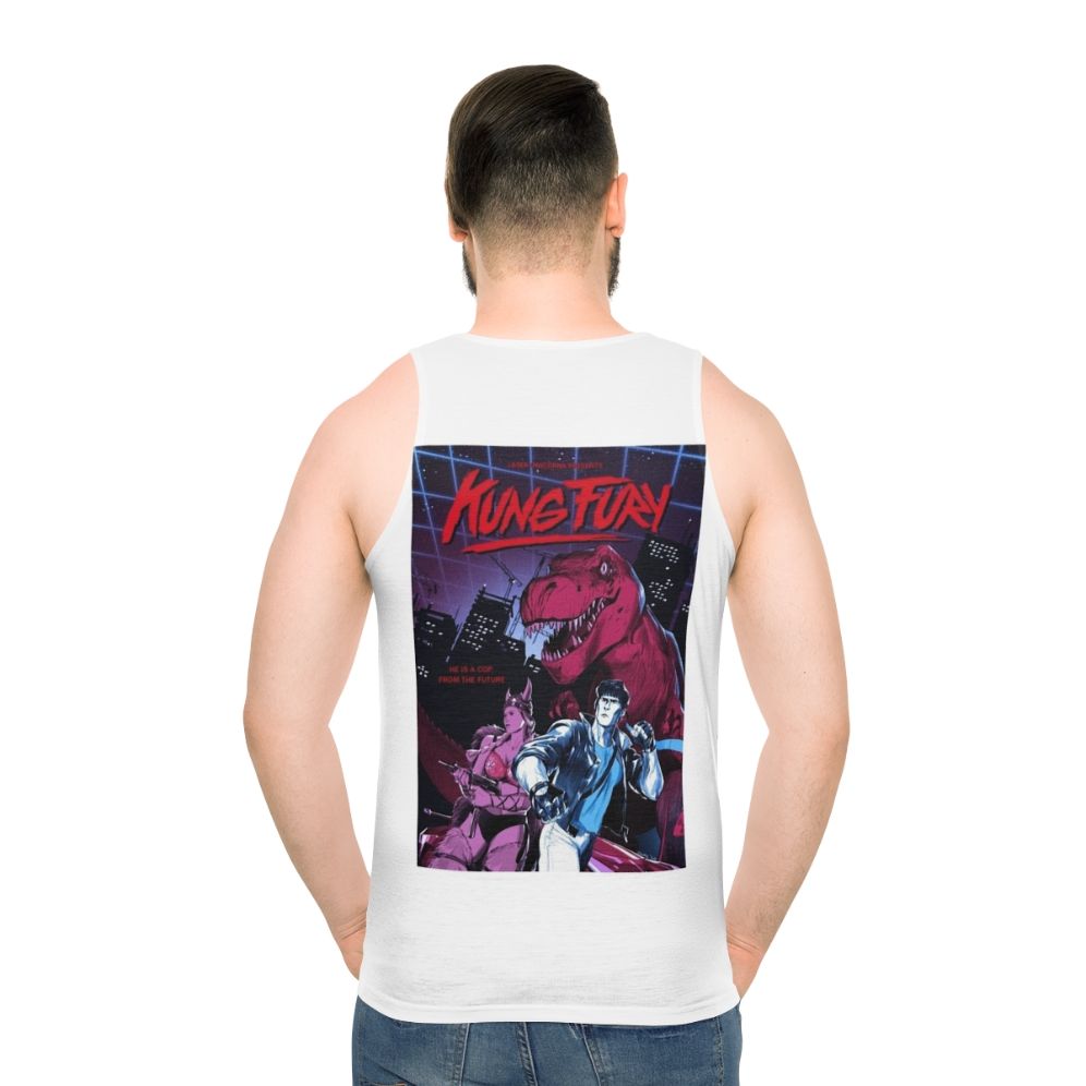 Kung Fury 80s Retro Vaporwave Synthwave Unisex Tank Top - men back