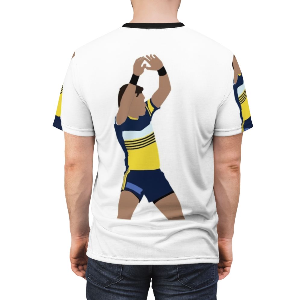 Clint Gutherson Gutherino T-shirt featuring the Parramatta Eels player's nickname - men back