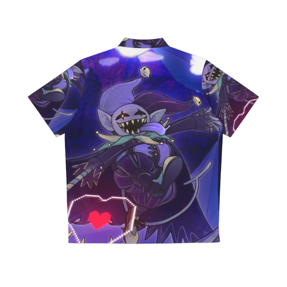 Deltarune Jevil Hawaiian Shirt with Jester Design - Back