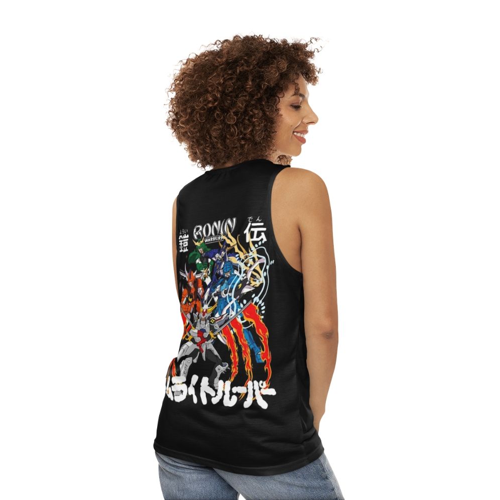 Ronin Warriors anime unisex tank top - women back