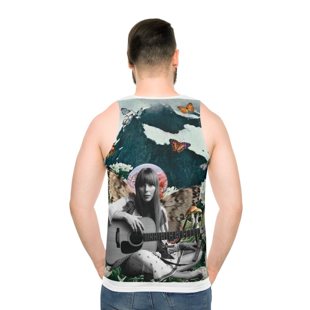 Joni Mitchell Classic Unisex Folk Music Tank Top - men back