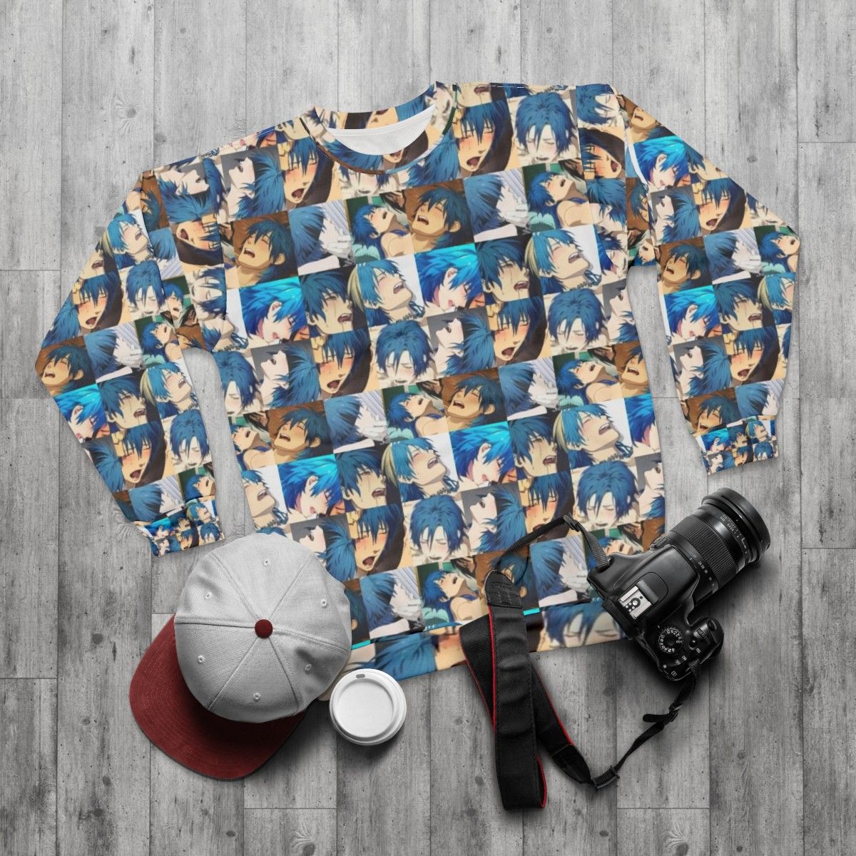 Aoba Dramatical Murder anime sweatshirt - flat lay