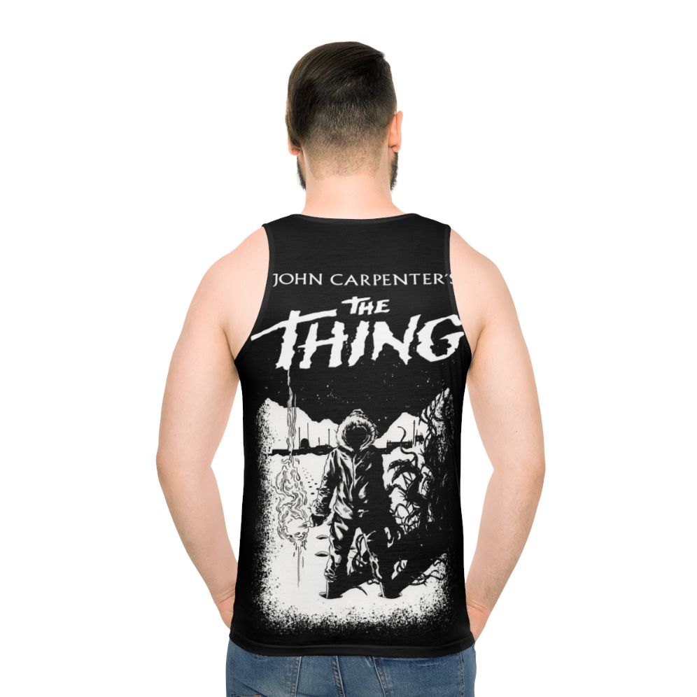 JC 1982 Unisex Horror Tank Top - The Thing Inspired - men back