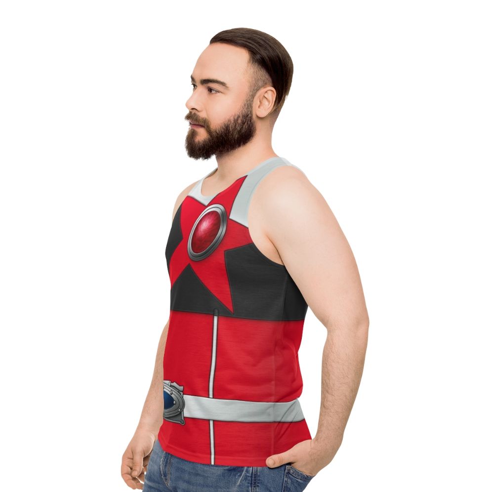 Shishired Unisex Tank Top with Kyuranger Super Sentai Space Stars - men side