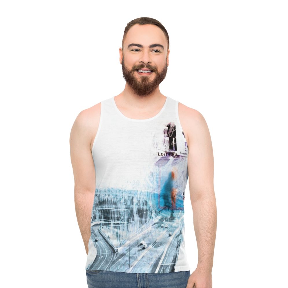 Unisex Ok Computer inspired graphic tank top - men