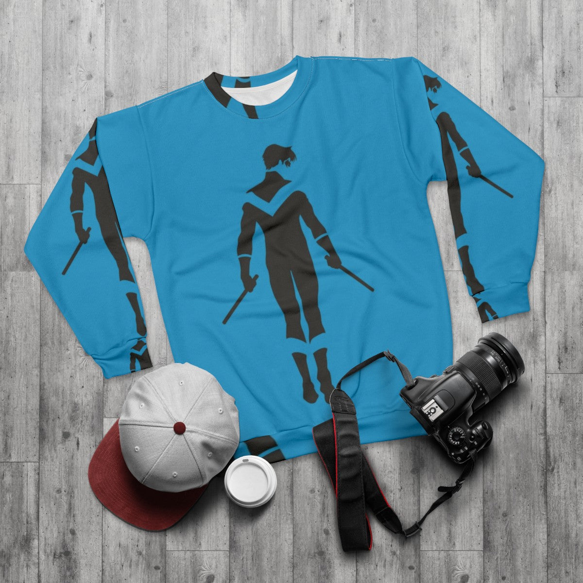 Nightwing Minimalist Sweatshirt - flat lay