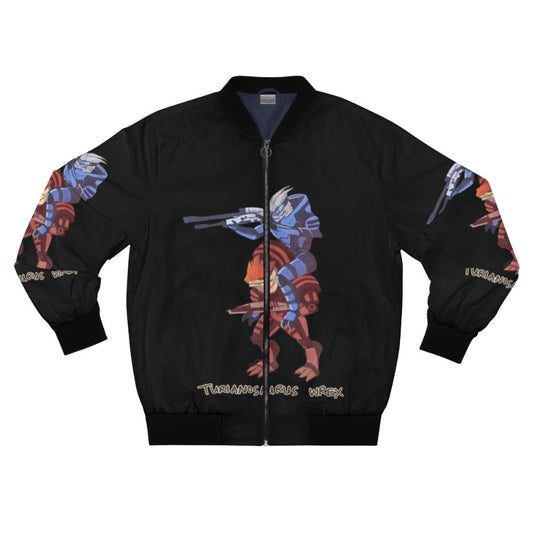 Mass Effect themed Turianosaurus Wrex bomber jacket