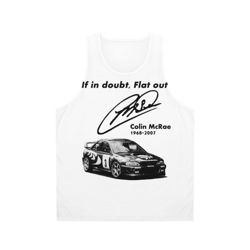 Unisex Subaru Impreza Rally-Inspired Tank Top