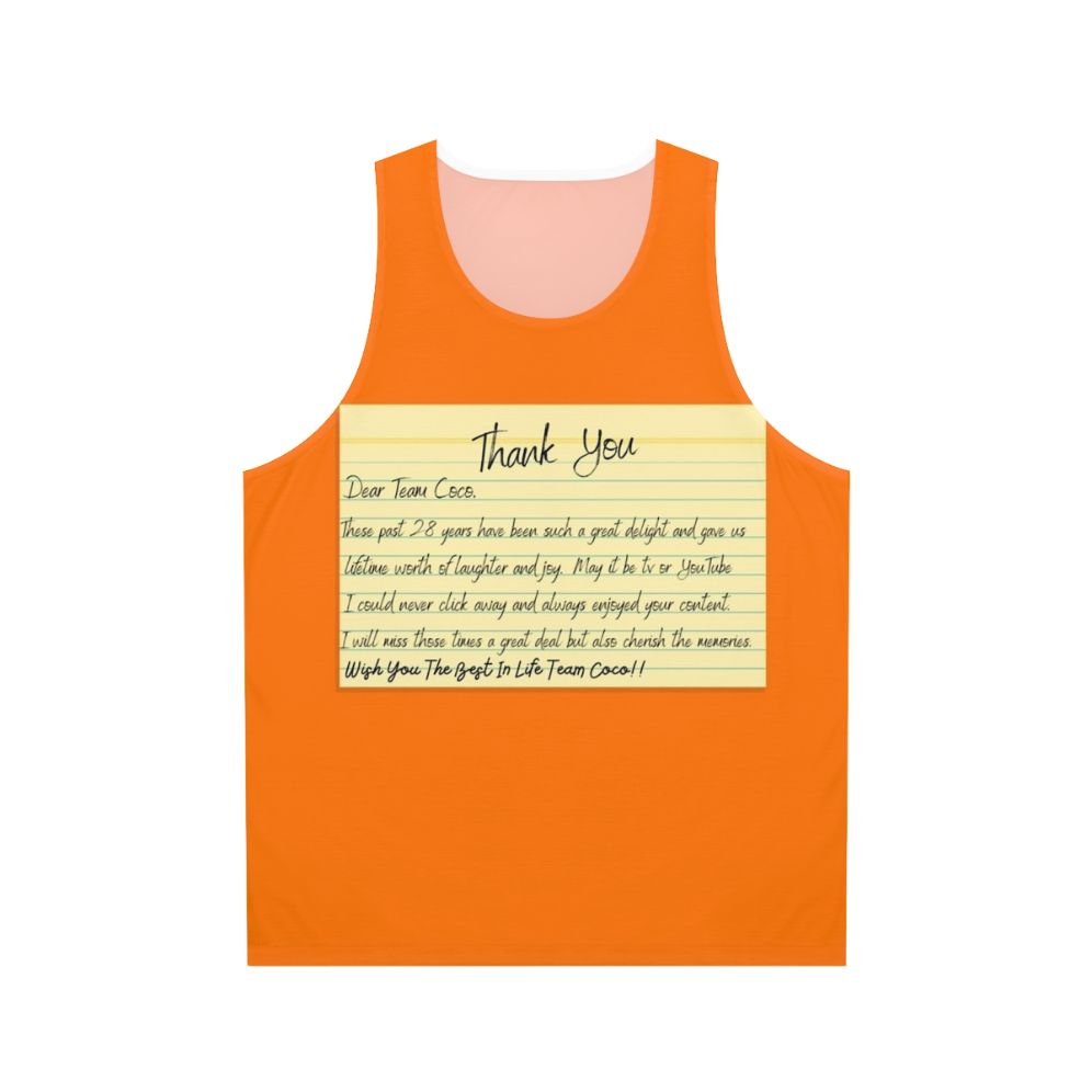 Conan O'Brien Team Coco Unisex Tank Top