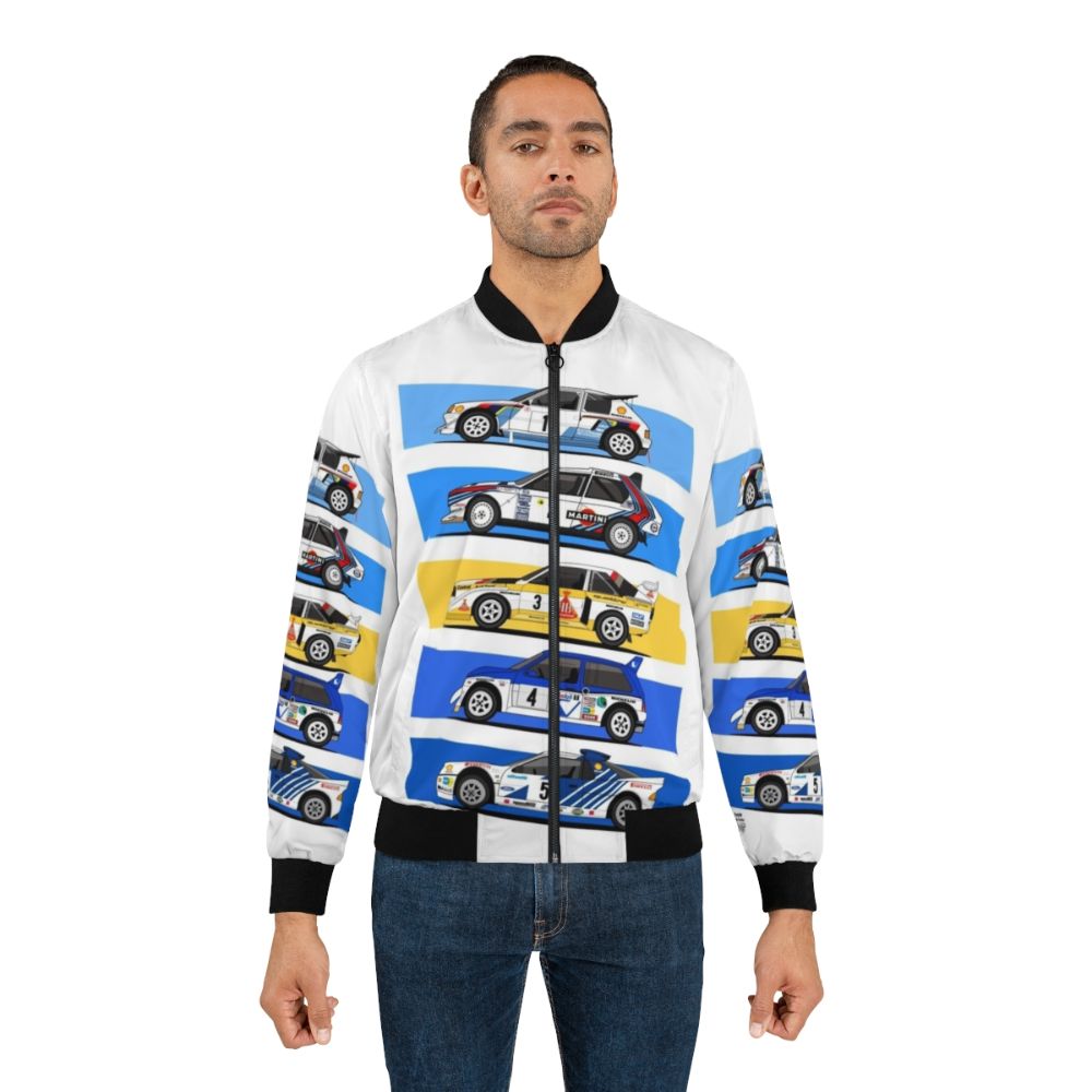 Vintage 1986 Group B rally car inspired bomber jacket - Lifestyle