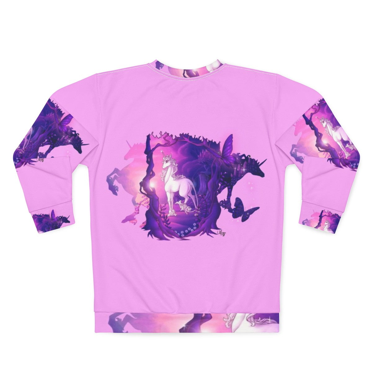 The Last Unicorn Sweatshirt featuring the mythical creature Amalthea - Back