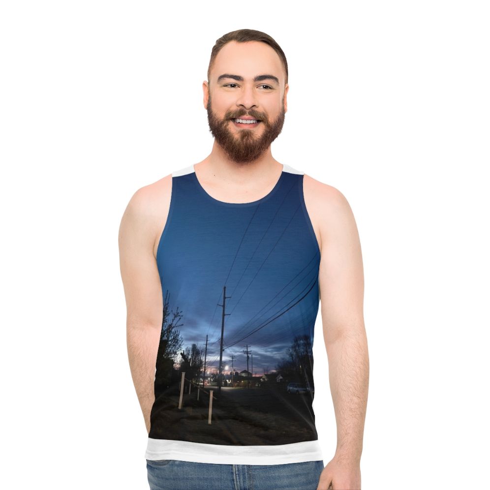 Winter Sunrise Unisex Tank Top - men