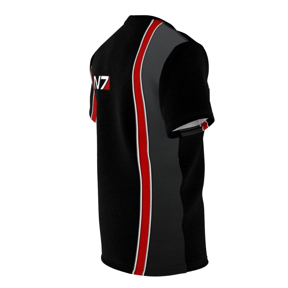 Mass Effect inspired N7 emblem design on a high-quality t-shirt - men right