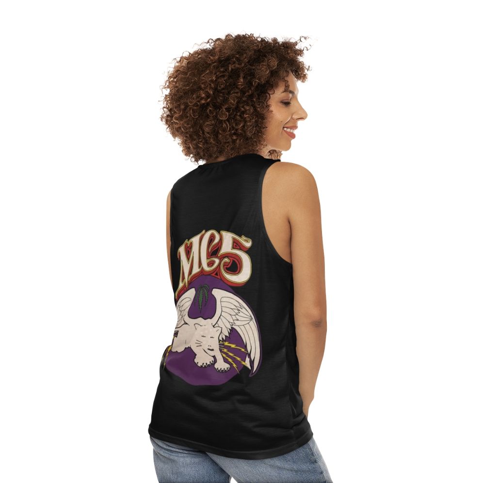 Unisex Shaking Street Rock Music Tank Top - women back