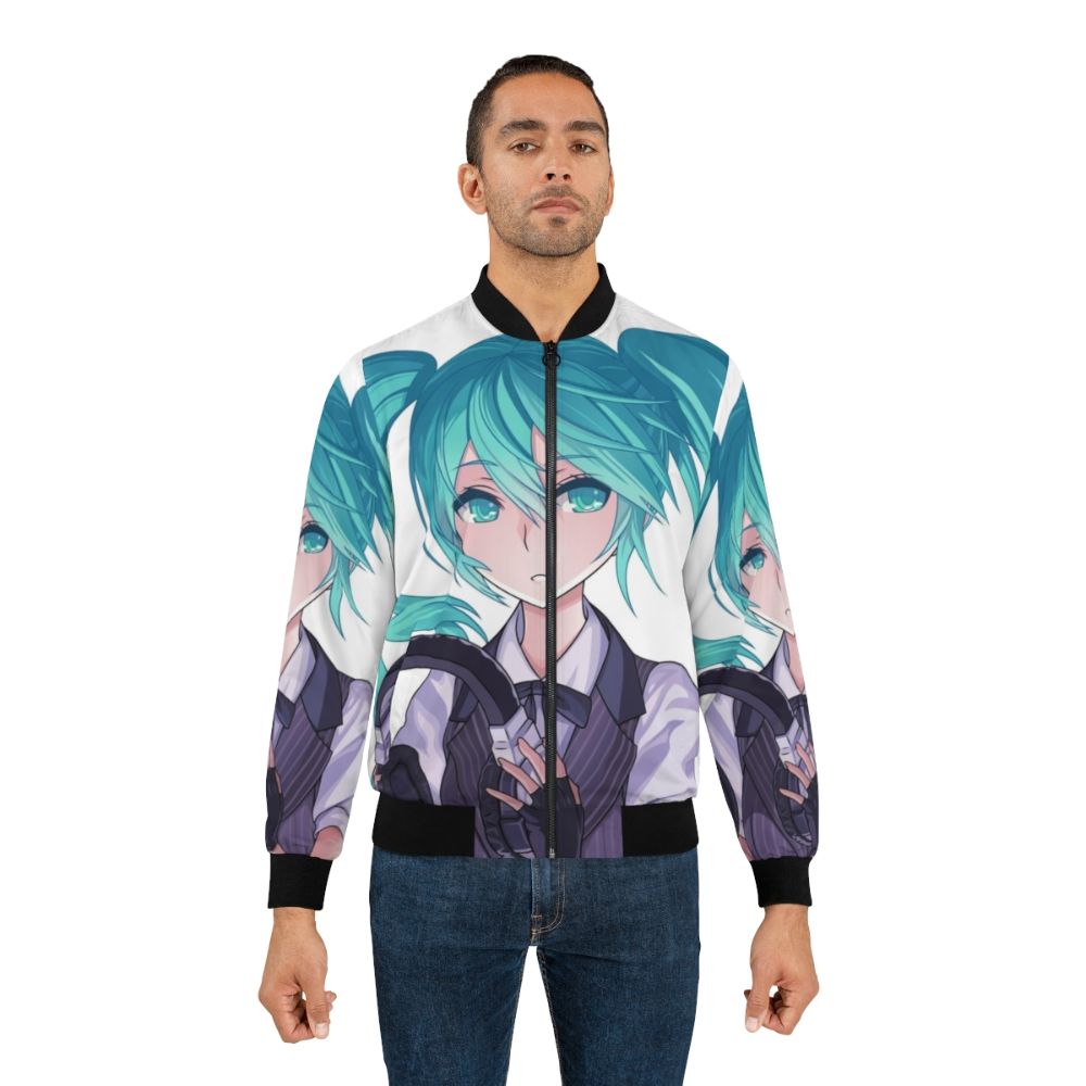 Hatsune Miku inspired anime-style bomber jacket - Lifestyle