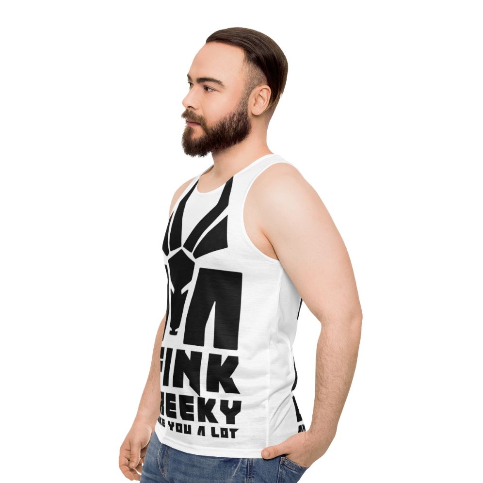 Unisex Hip Hop and Goth Inspired Tank Top - men side