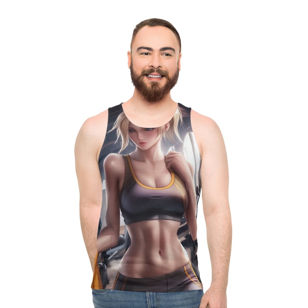 Mercy Unisex Tank Top for Fitness and Gaming - men