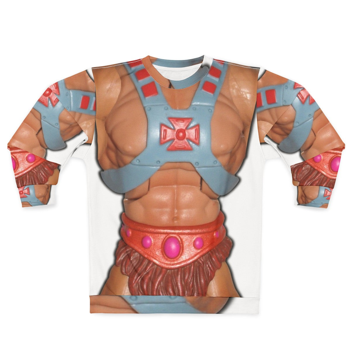 Retro He-Man Action Figure Graphic Sweatshirt