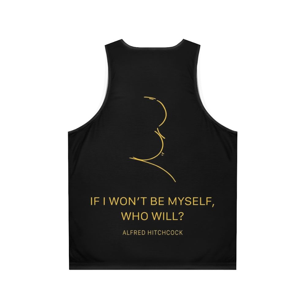 Alfred Hitchcock Quotes Unisex Tank Top - Back