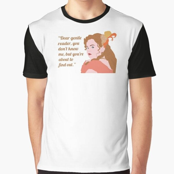 "Dear Gentle Reader, You Don't Know Me" Bridgerton Netflix Graphic T-Shirt featuring Penelope Featherington