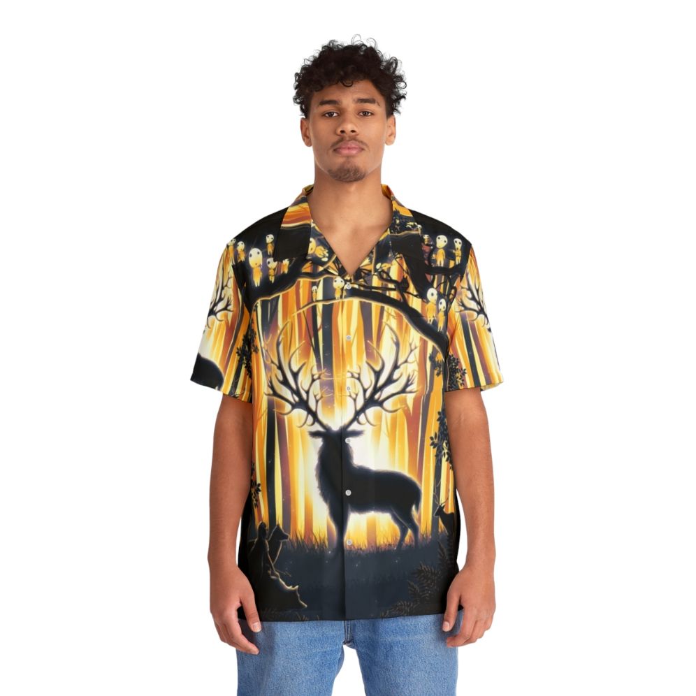 Deer God Master Of The Forest Hawaiian Shirt with nature and spiritual elements - People Front