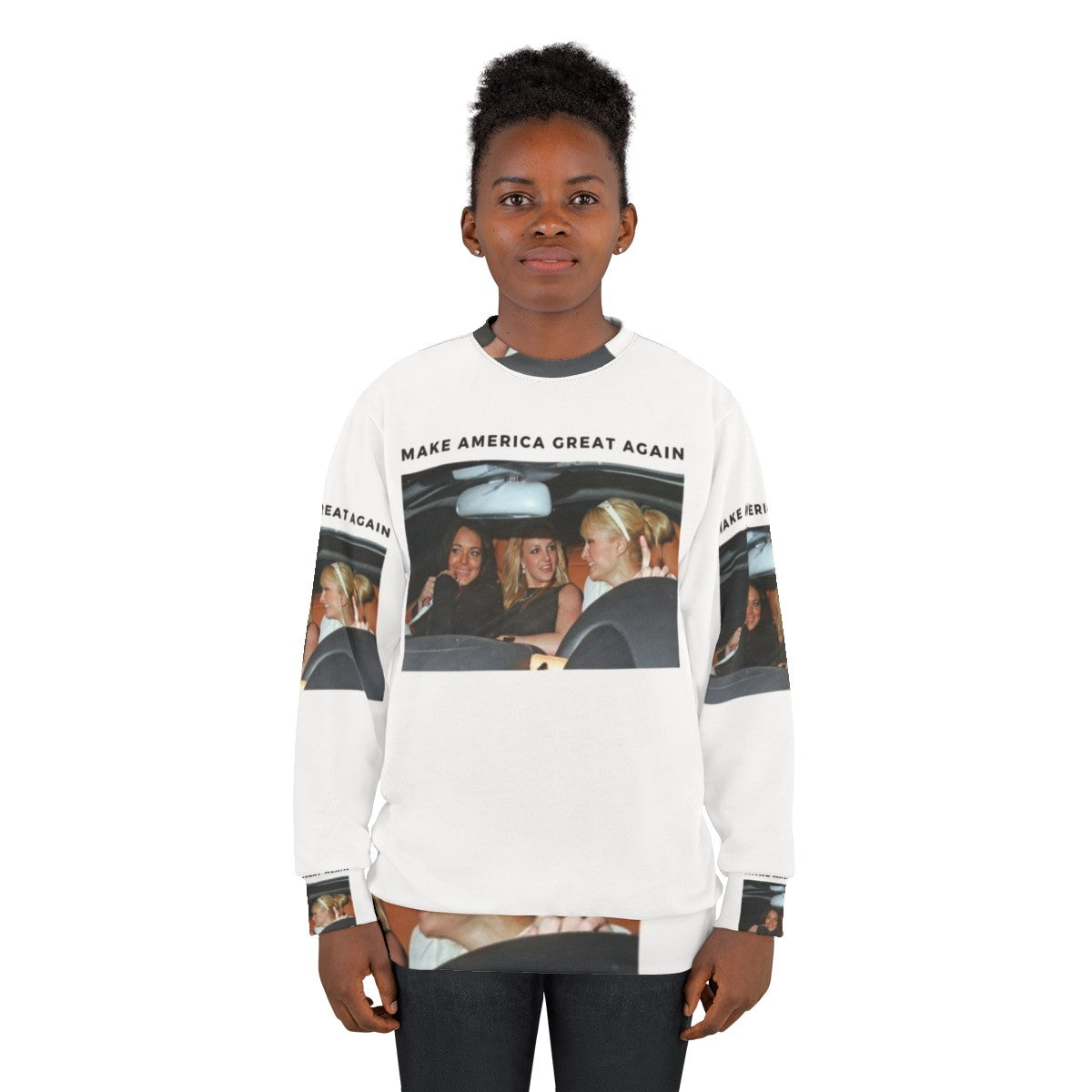 Celebrity fashion pop culture themed sweatshirt - women