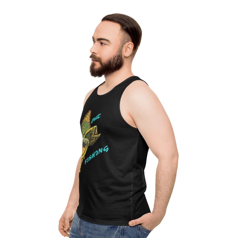 Fishing Enthusiast's Unisex Tank Top - men side