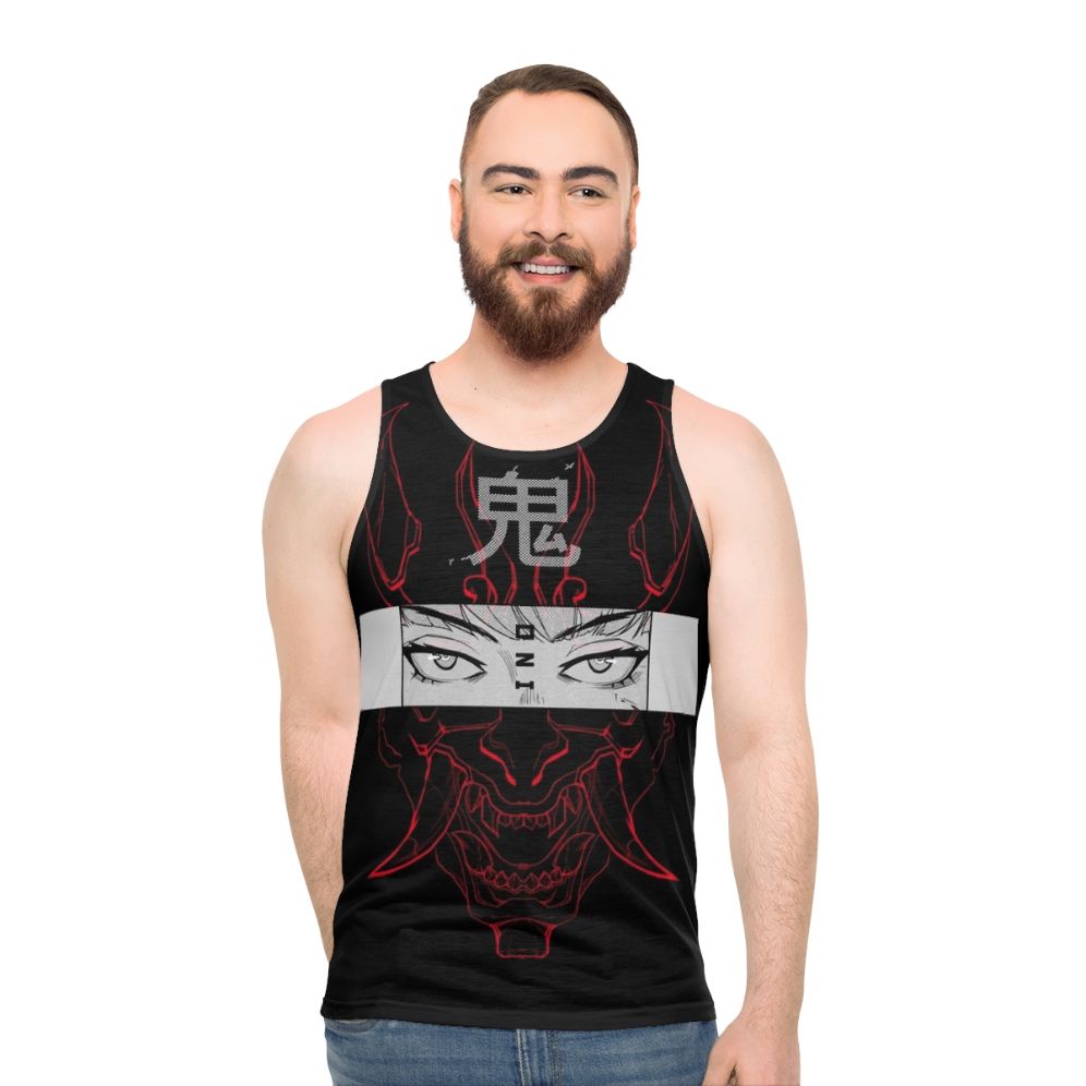 Oni Japanese Cyberpunk Unisex Tank Top - men