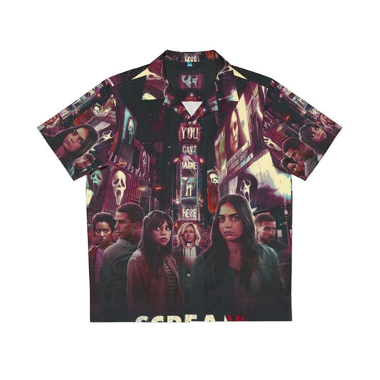 "Scream 6 Hawaiian Shirt featuring Ghostface and the cast"