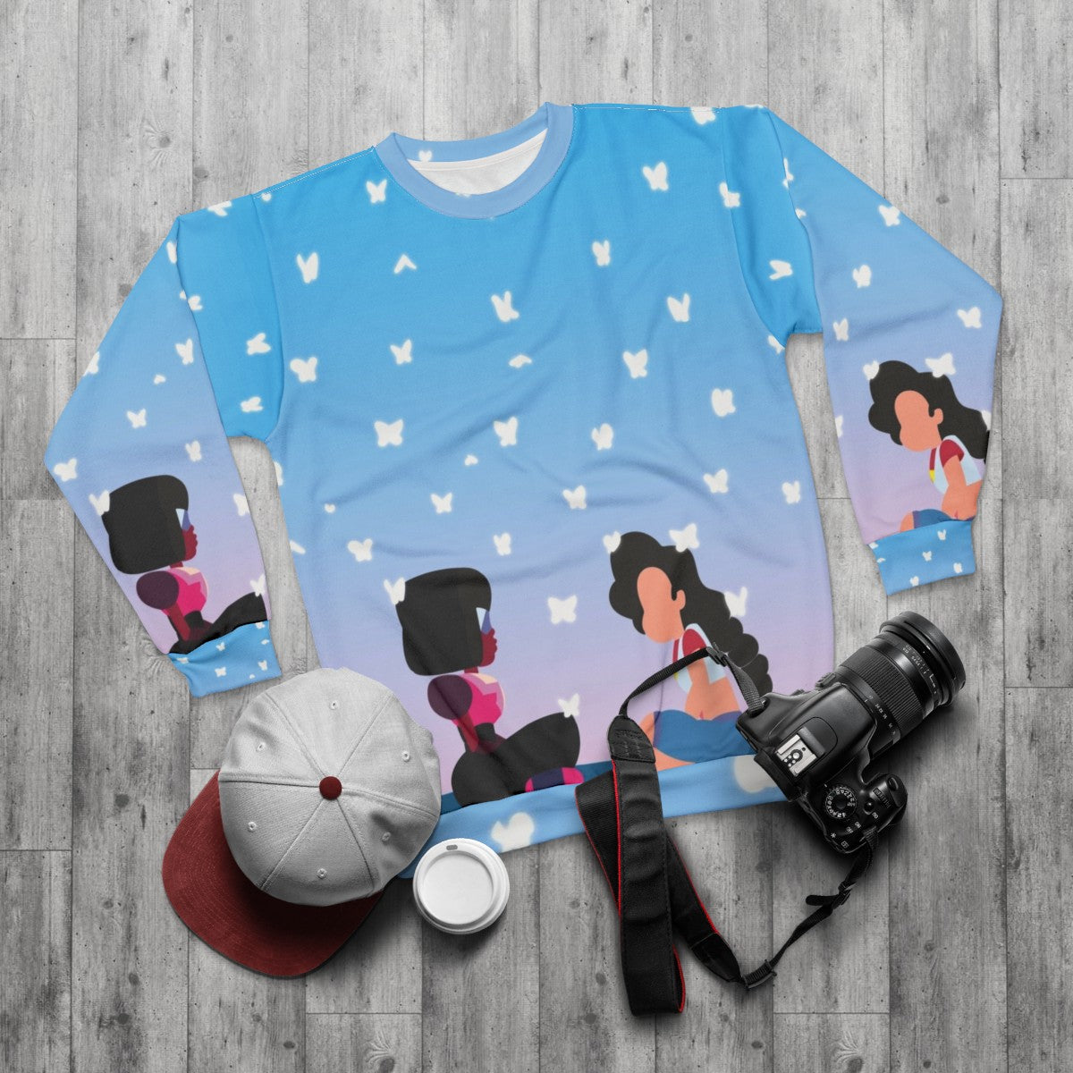 Steven Universe "Here Comes a Thought" Sweatshirt - flat lay