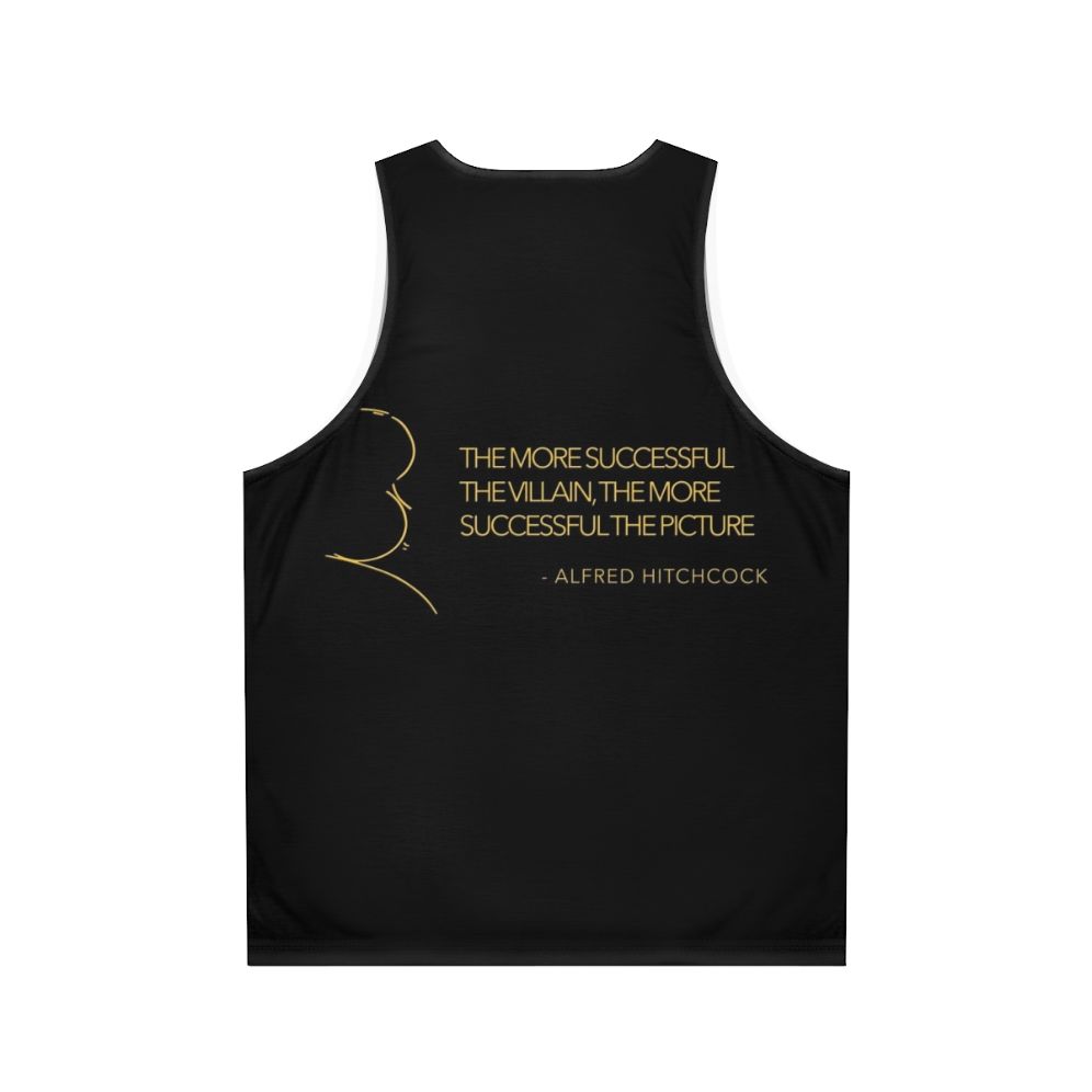 Alfred Hitchcock Villain Unisex Tank Top - Back