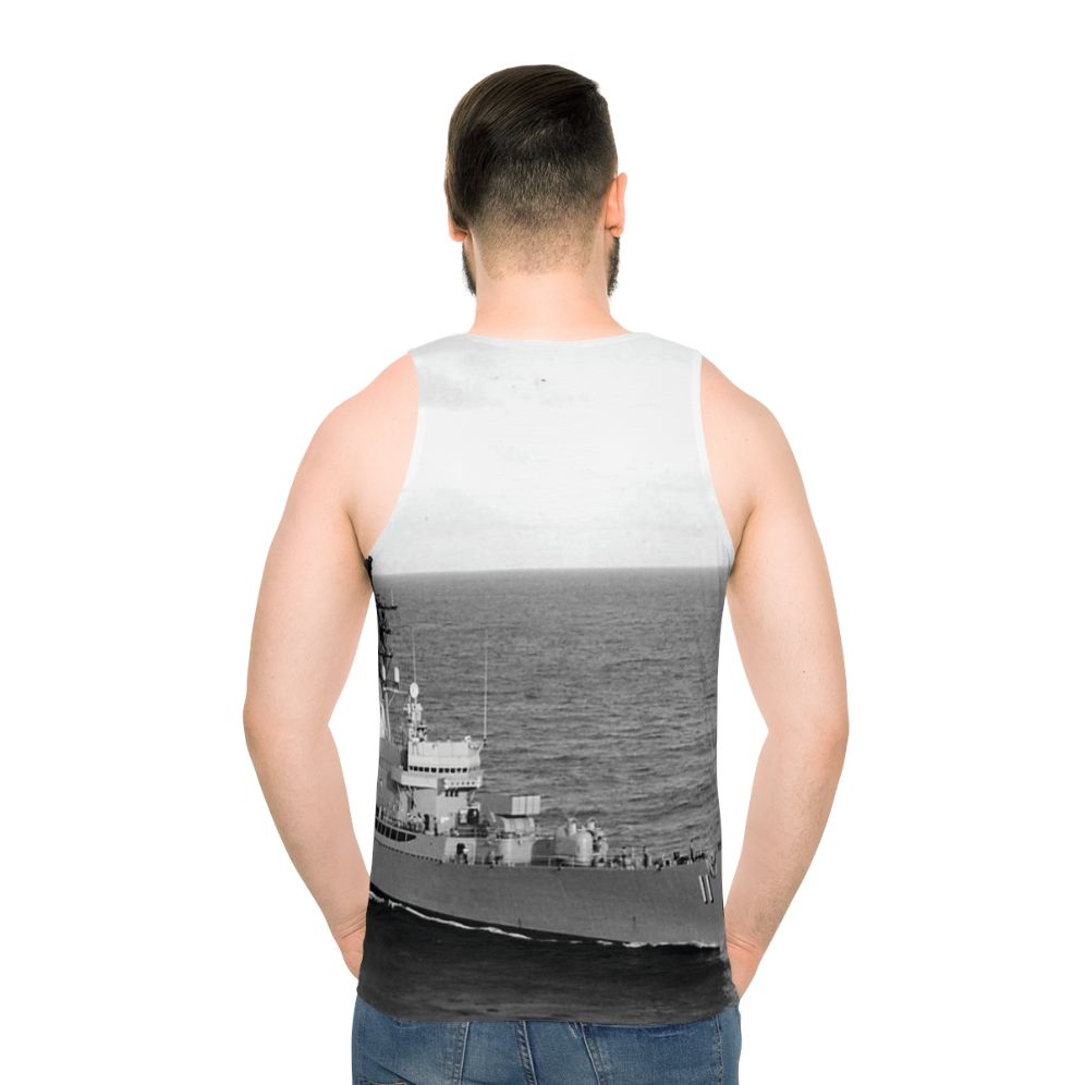 Navy USN USS Mahan DLG-11 Unisex Tank Top - men back