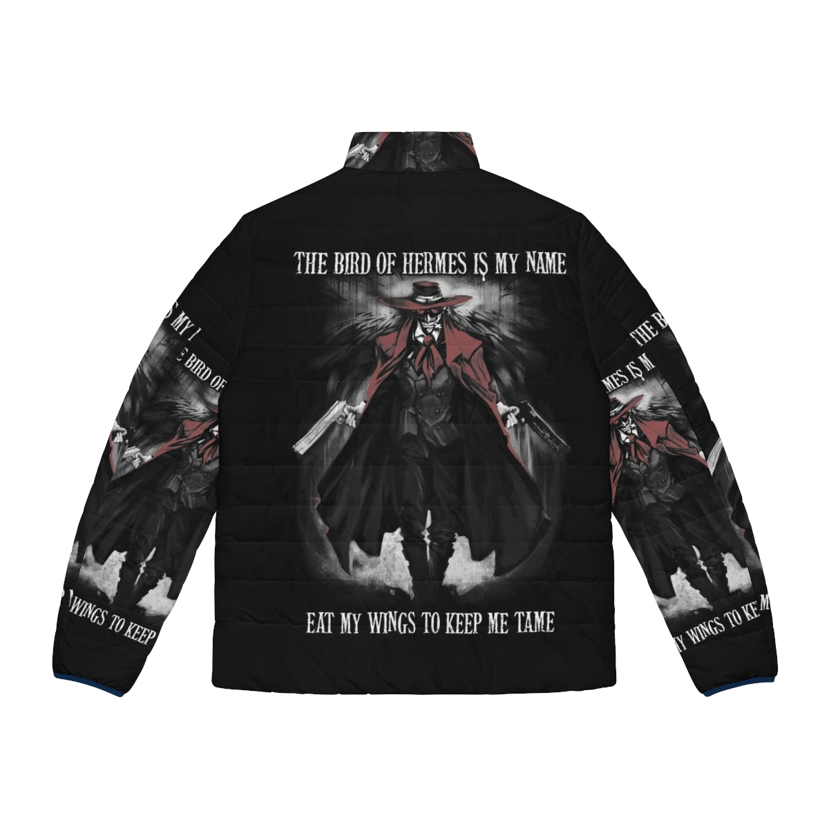 Hellsing Alucard "The Bird of Hermes" Puffer Jacket - Back