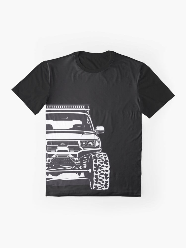 Toyota Land Cruiser 80 off-road graphic t-shirt - Flat lay