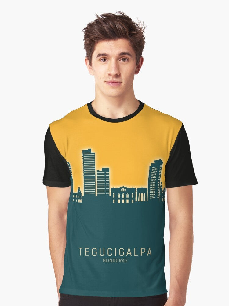 Tegucigalpa Honduras Skyline Graphic T-Shirt - Men