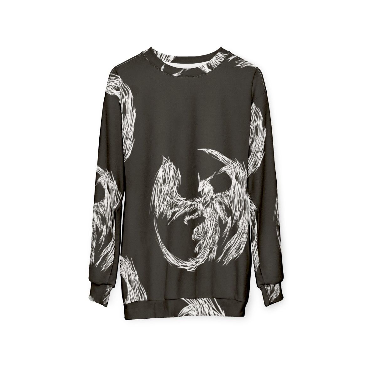 Mystic Lightning Dragon Sweatshirt featuring legendary animals - hanging