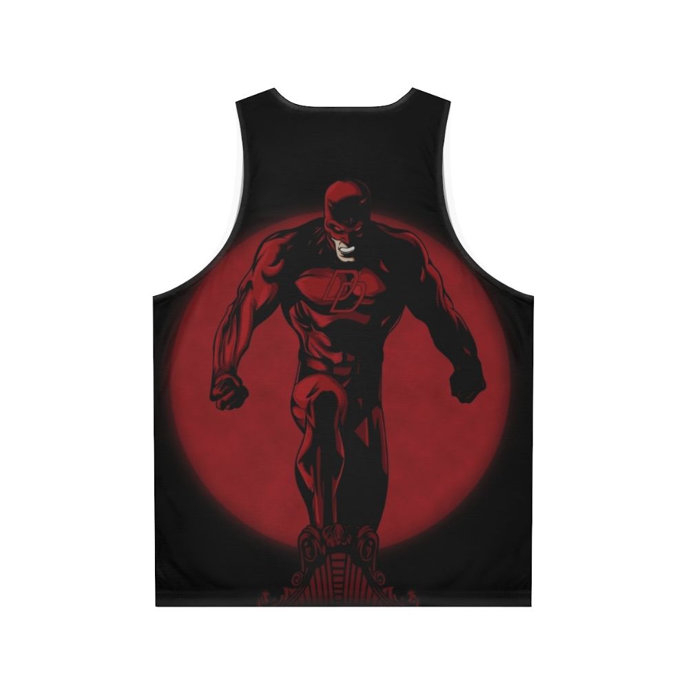 Unisex devil superhero tank top - Back