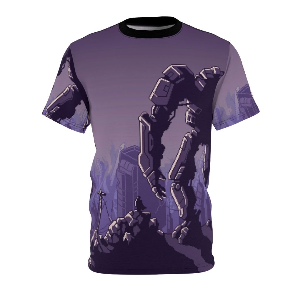 Mech suit t-shirt inspired by the sci-fi strategy game Into the Breach