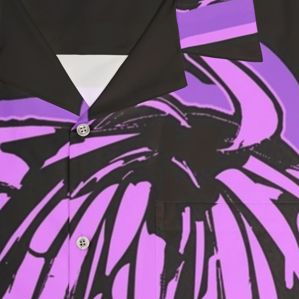 Hololive Gamers Nekomata Okayu Anime Hawaiian Shirt - Detail